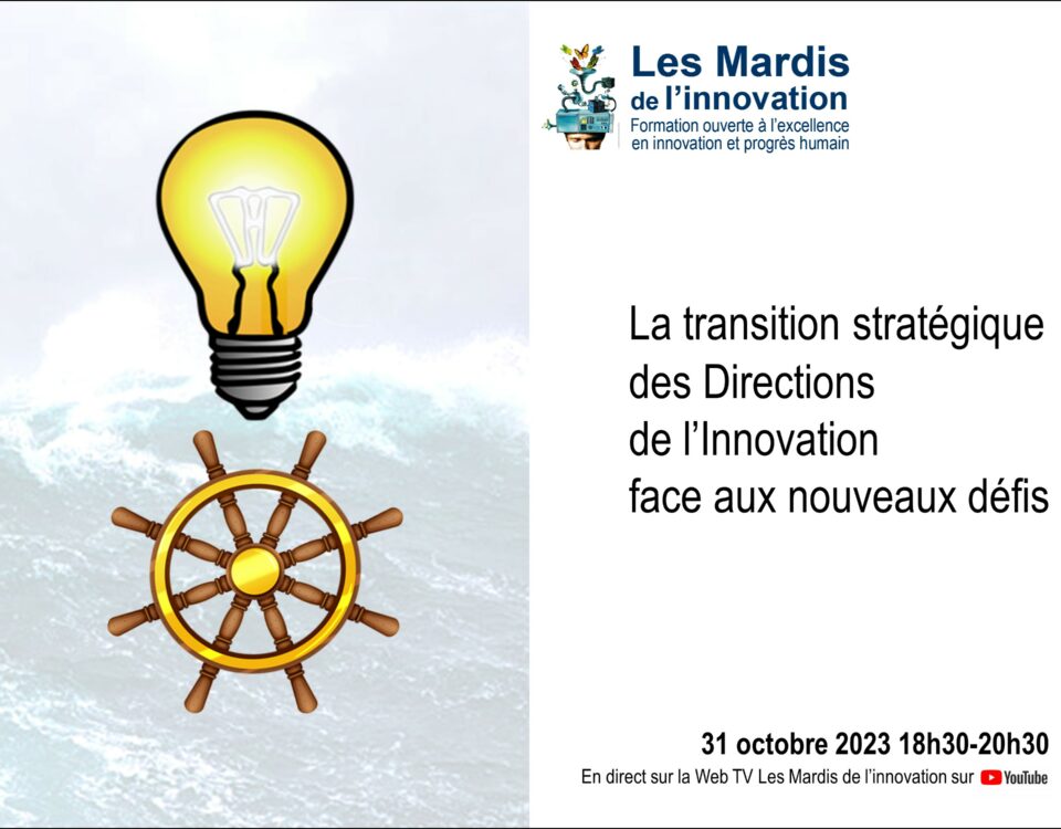 Bannière Mardi de l'innovation sur la transition stratégique des Directions de l'Innovation face aux nouveaux défis
